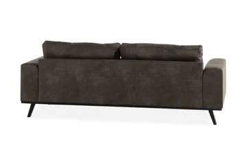 Copenhagen 3-sits Soffa i Konstläder - Mörkgrå - Möbler - Soffa - Skinnsoffor