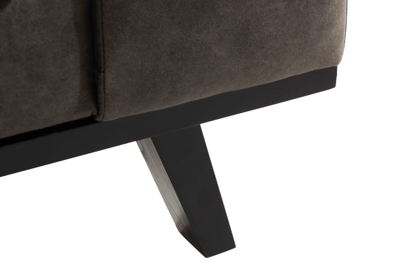 Copenhagen 4-sits Högervänd L-formad Divansoffa i Konstläder - Mörkgrå - Möbler - Soffa - Skinnsoffor