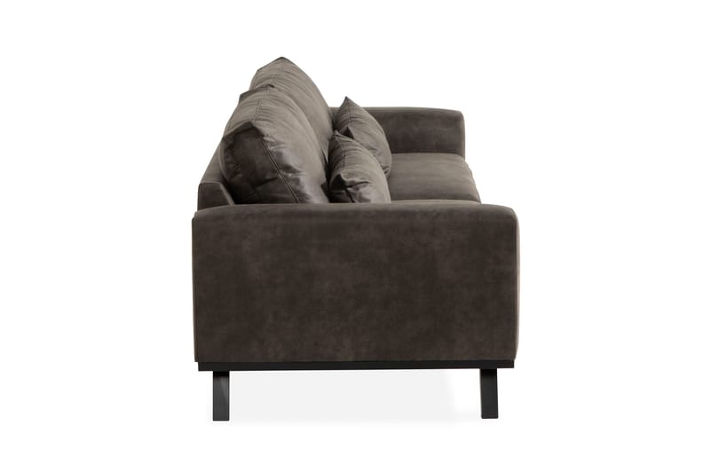 Copenhagen 4-sits Soffa i Konstläder - Mörkgrå - Möbler - Soffa - Skinnsoffor