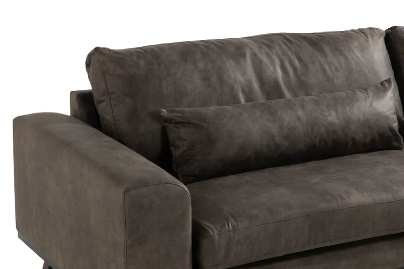 Copenhagen 4-sits Soffa i Konstläder - Mörkgrå - Möbler - Soffa - Skinnsoffor
