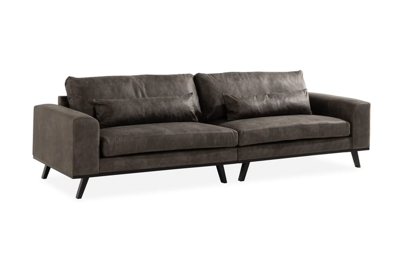 Copenhagen 4-sits Soffa i Konstläder - Mörkgrå - Möbler - Soffa - Skinnsoffor