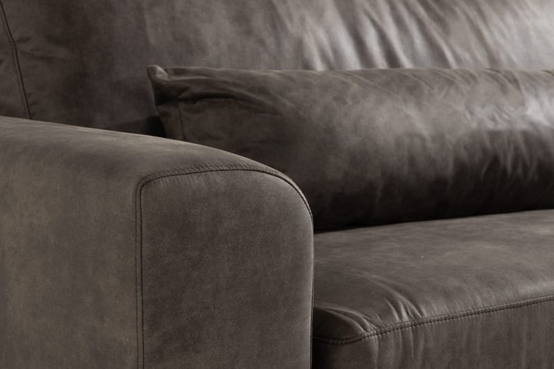 Copenhagen 4-sits Soffa i Konstläder - Mörkgrå - Möbler - Soffa - Skinnsoffor