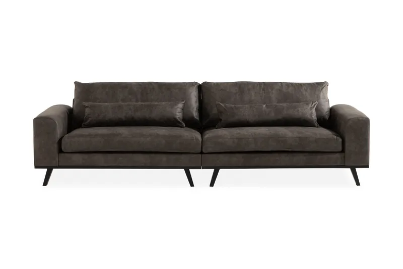 Copenhagen 4-sits Soffa i Konstläder - Mörkgrå - Möbler - Soffa - Skinnsoffor