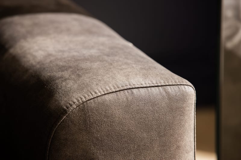 Copenhagen 5-sits Vänstervänd U-formad Soffa med Divan och Schäslong i Konstläder - Mörkgrå - Möbler - Soffa - Skinnsoffor