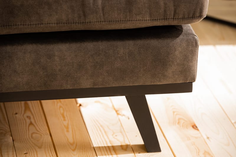 Copenhagen 5-sits Vänstervänd U-formad Soffa med Divan och Schäslong i Konstläder - Mörkgrå - Möbler - Soffa - Skinnsoffor