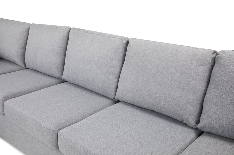 Crazy U-soffa XL Divan Höger - Ljusgrå - U-soffa