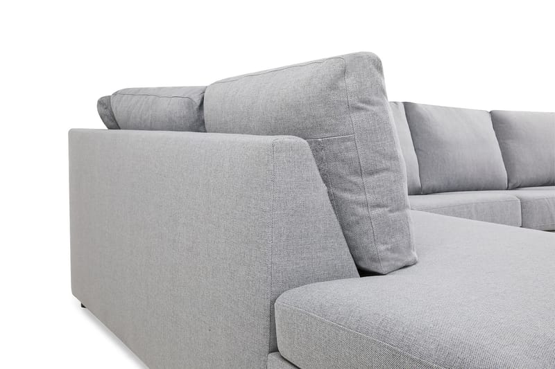 Crazy U-soffa XL Divan Höger - Ljusgrå - U-soffa