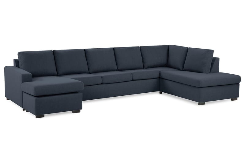 Crazy U-soffa XL Divan Vänster - Mörkblå - U-soffa