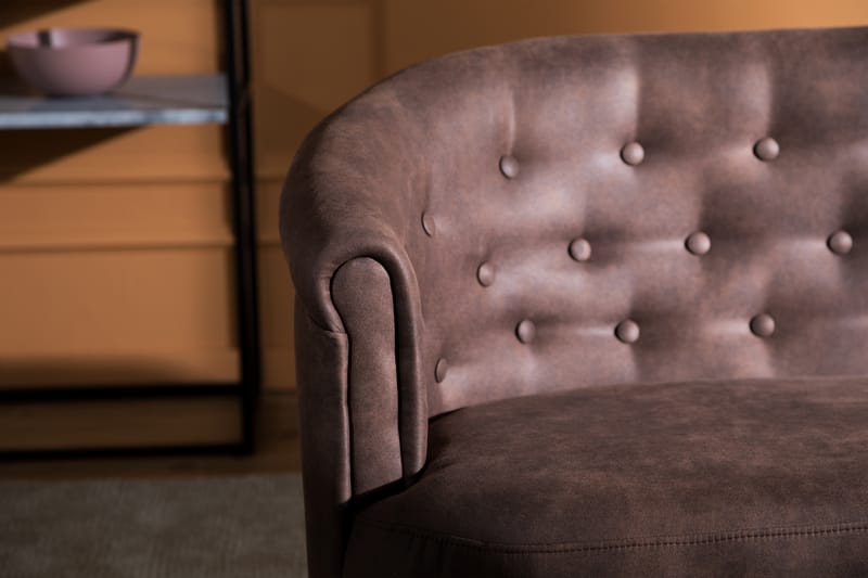 Dahlia Siss Soffa - Vintage brun - Skinnsoffor - 2 sits soffa