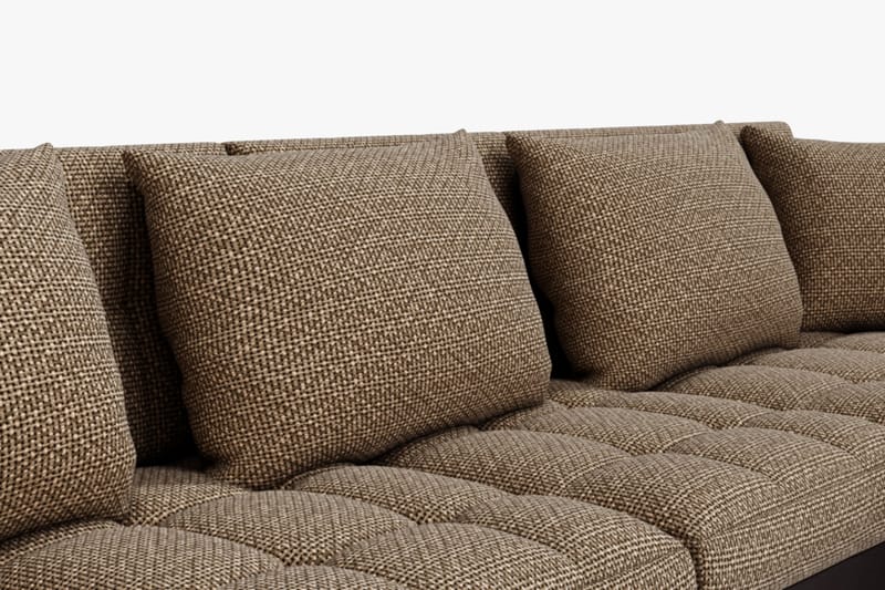 Dynir Hörnbäddsoffa Divan med Förvaring Höger - Beige/Brun - Möbler - Soffa - Skinnsoffor