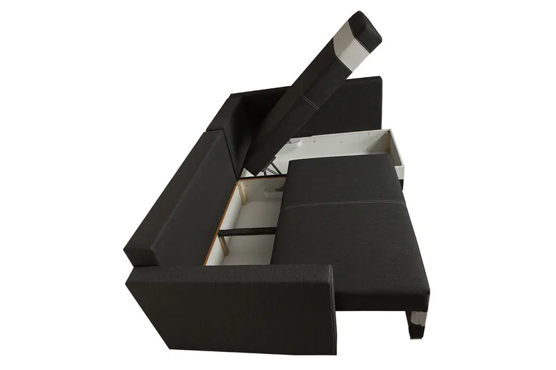 Ericka 4-sits Bäddsoffa - Brun - Möbler - Soffa - Skinnsoffor