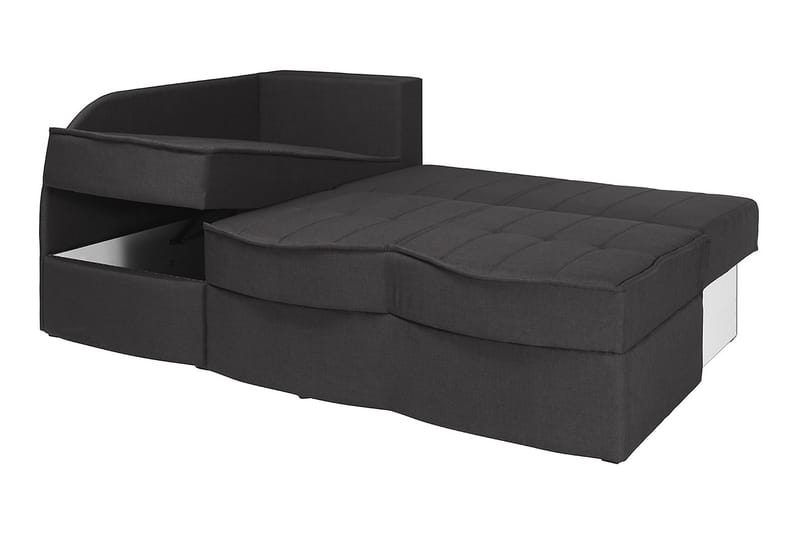 Frestelsens Bäddsoffa 203x143x79 cm - Svart - Möbler - Soffa - Skinnsoffor