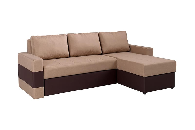 Gordia Divanbäddsoffa 234x82x156 cm - Beige - Bäddsoffa - Bäddsoffa divan - Skinnsoffor