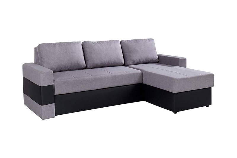 Gordia Divanbäddsoffa 234x82x156 cm - Grå - Möbler - Soffa - Skinnsoffor