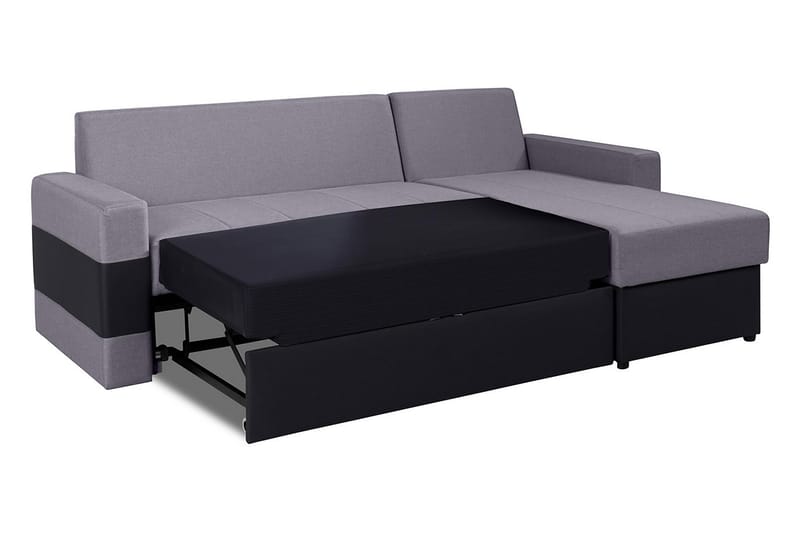 Gordia Divanbäddsoffa 234x82x156 cm - Grå - Bäddsoffa - Bäddsoffa divan - Skinnsoffor