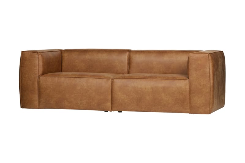 Harlow 3,5-sits Soffa Äkta Läder - Cognac - Möbler - Soffa - Skinnsoffor