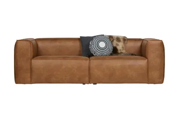 Harlow 3,5-sits Soffa Äkta Läder - Cognac - Möbler - Soffa - Skinnsoffor