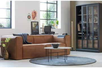 Harlow 3,5-sits Soffa Äkta Läder - Cognac - Möbler - Soffa - Skinnsoffor