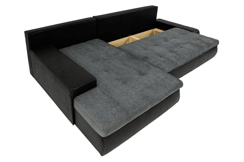 Irja Divanbäddsoffa 3-sits Vändbar - Svart - Möbler - Soffa - Skinnsoffor