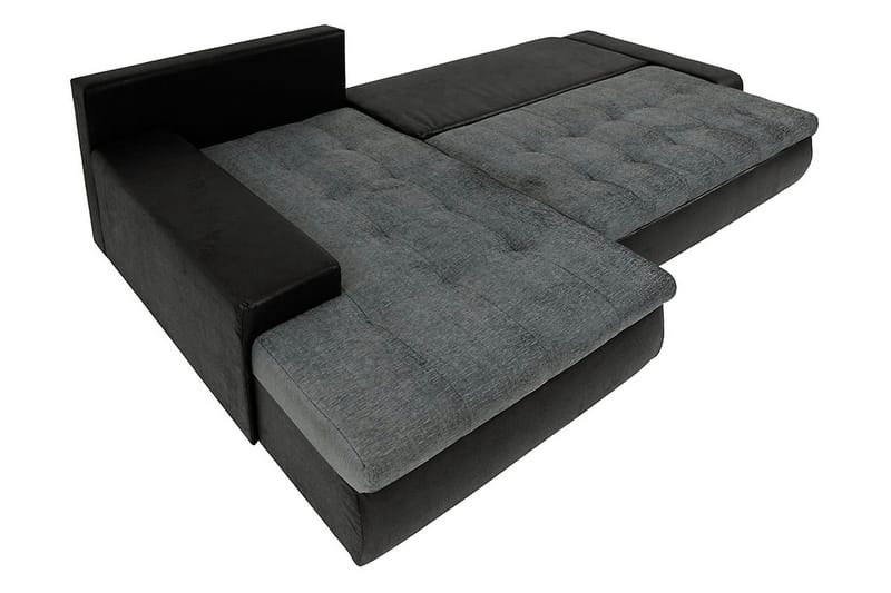 Irja Divanbäddsoffa 3-sits Vändbar - Svart - Möbler - Soffa - Skinnsoffor