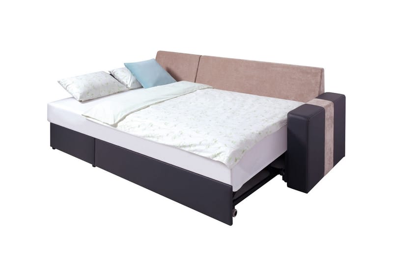 Keisha Divanbäddsoffa - Beige/Brun - Möbler - Soffa - Skinnsoffor