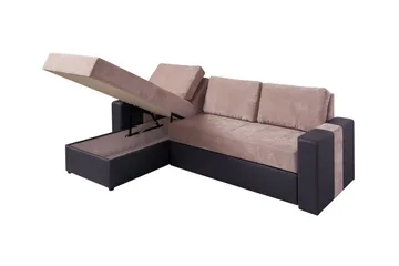 Keisha Divanbäddsoffa - Beige/Brun - Möbler - Soffa - Bäddsoffa - Bäddsoffa divan