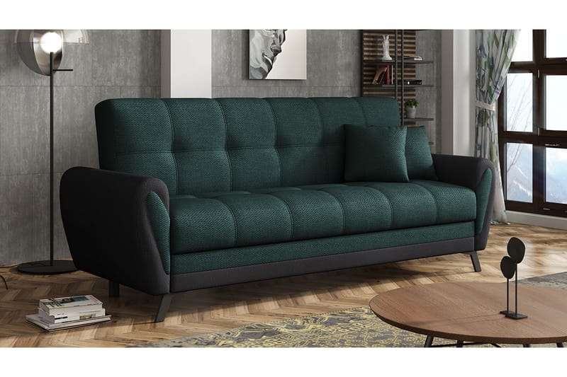Laterse 3-sits Bäddsoffa - Grön - Möbler - Soffa - Bäddsoffa - Bäddsoffa 3 sits