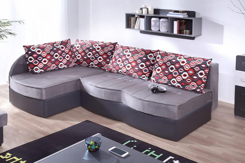 Lido 3-sits Bäddsoffa - Grå - Möbler - Soffa - Bäddsoffa