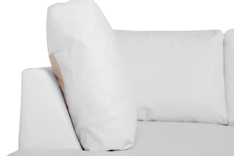 Link 5-sits Vänstervänd U-formad X-Large Soffa med Divan och Schäslong i Tyg - Vit - Möbler - Soffa - Skinnsoffor