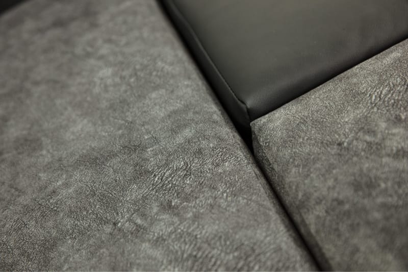 Naoma Divanbäddsoffa 274x182x83 cm - Grå/Svart - Möbler - Soffa - Skinnsoffor