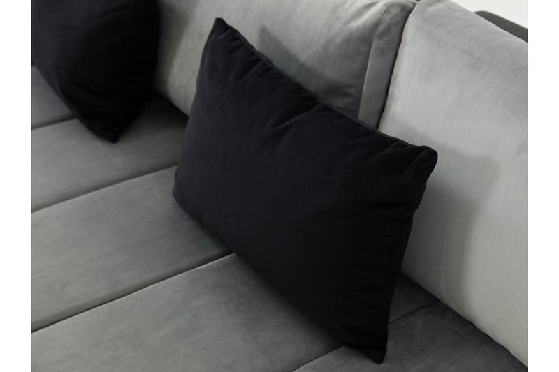 Naoma Divanbäddsoffa 310x175x83 cm - Grå - Bäddsoffa - Bäddsoffa divan - Skinnsoffor