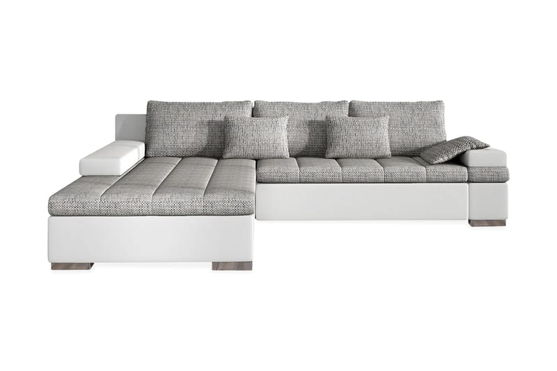 Naoma Divanbäddsoffa 310x175x83 cm - Grå - Bäddsoffa - Bäddsoffa divan - Skinnsoffor