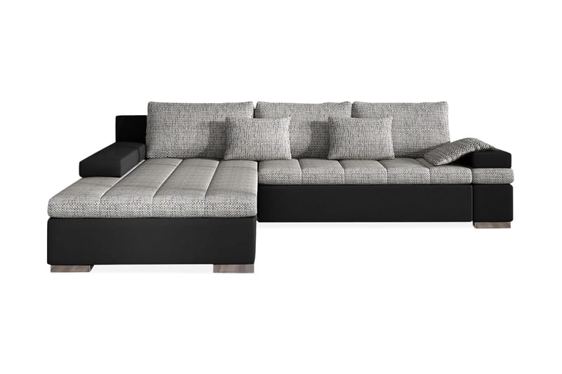 Naoma Divanbäddsoffa 310x175x83 cm - Grå - Bäddsoffa - Bäddsoffa divan - Skinnsoffor