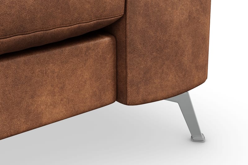 Ocean Lyx 3-sits Soffa i Konstläder - Brun - Möbler - Soffa - 3 sits soffa