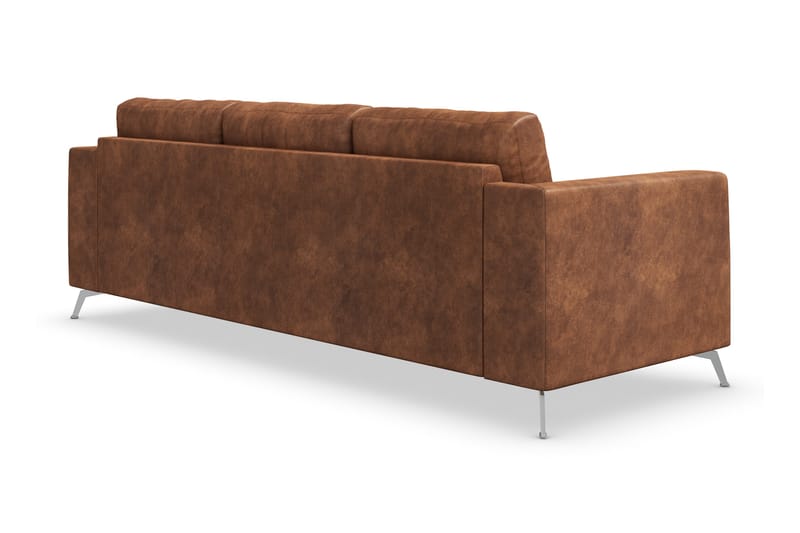 Ocean Lyx 3-sits Soffa i Konstläder - Brun - Möbler - Soffa - 3 sits soffa