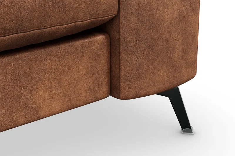 Ocean Lyx 3-sits Soffa i Konstläder - Brun - Möbler - Soffa - 3 sits soffa