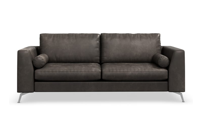 Ocean Lyx 3-sits Soffa i Konstläder - Svart - Möbler - Soffa - Skinnsoffor