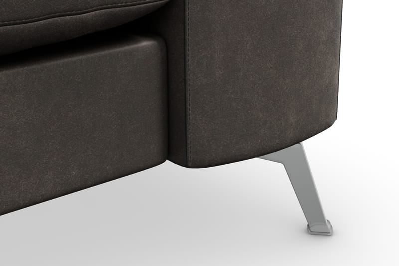 Ocean Lyx 3-sits Soffa i Konstläder - Svart - Möbler - Soffa - Skinnsoffor