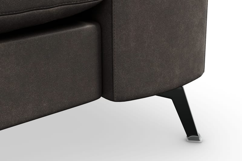 Ocean Lyx 3-sits Soffa i Konstläder - Svart - Möbler - Soffa - 2 sits soffa