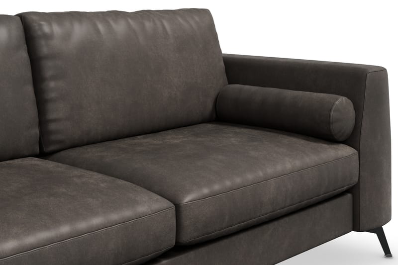 Ocean Lyx 3-sits Soffa - Svart/Läder - Möbler - Soffa - Skinnsoffor