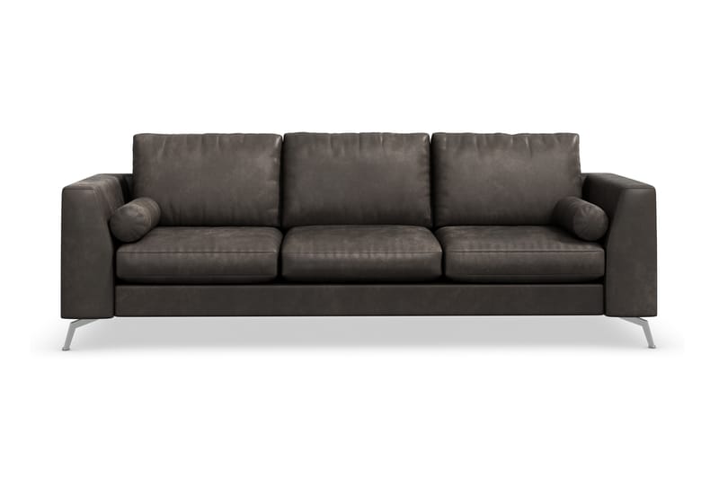 Ocean Lyx 4-sits Soffa - Svart/Läder - Skinnsoffor - 3 sits soffa