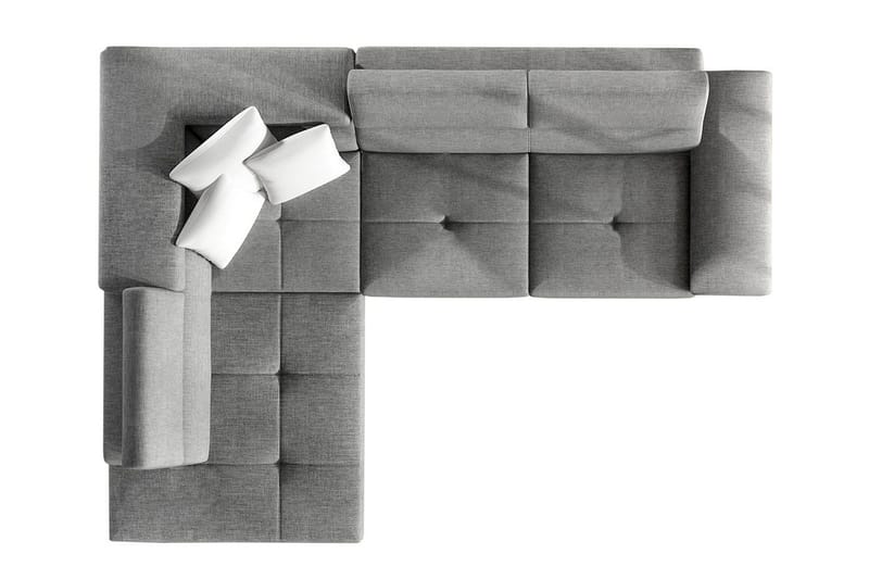 Regina Hörnbäddsoffa - Grå/Svart - Möbler - Soffa - Skinnsoffor