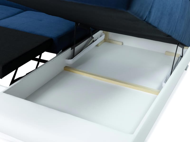 Reginia 4-sits Bäddsoffa Vänster - Grå/Vit - Möbler - Soffa - Skinnsoffor