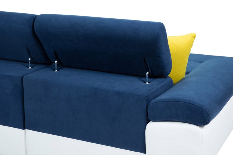 Reginia 4-sits Bäddsoffa Vänster - Grå/Vit - Möbler - Soffa - Skinnsoffor