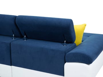 Reginia 4-sits Bäddsoffa Vänster - Grå/Vit - Möbler - Soffa - Skinnsoffor