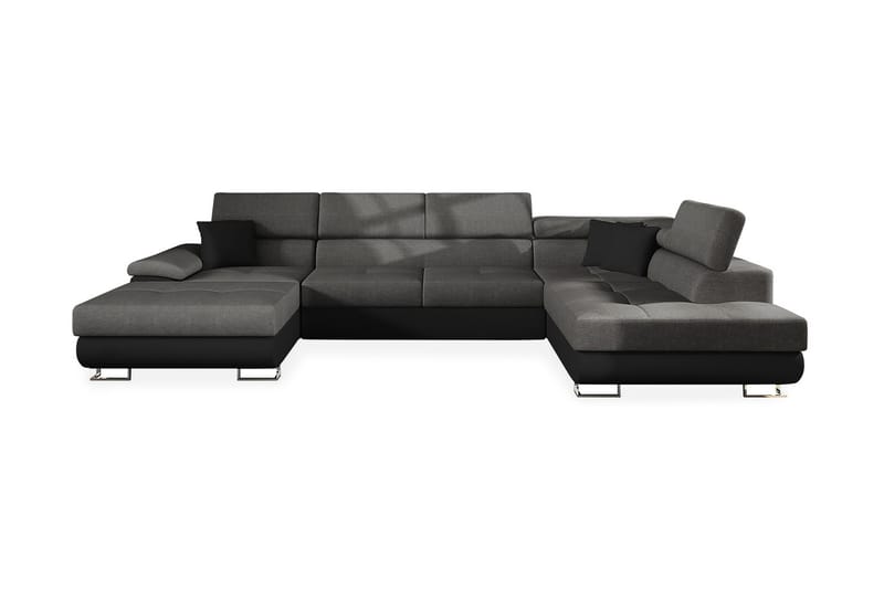 Reginia Bäddsoffa Vänster - Grå/Svart - Möbler - Soffa - Skinnsoffor
