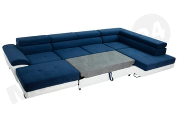 Reginia Bäddsoffa Vänster - Grå/Svart - Möbler - Soffa - Skinnsoffor