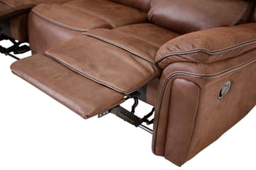 Saranda 3-sits Soffa - Brun - Möbler - Soffa - Biosoffa & reclinersoffa - 3 sits biosoffa & reclinersoffa