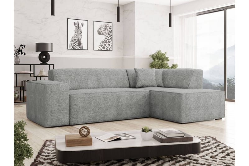 Slucajno Soffa m. Schäslong 4-sits - Grå - Möbler - Soffa - Divansoffor & schäslongsoffa