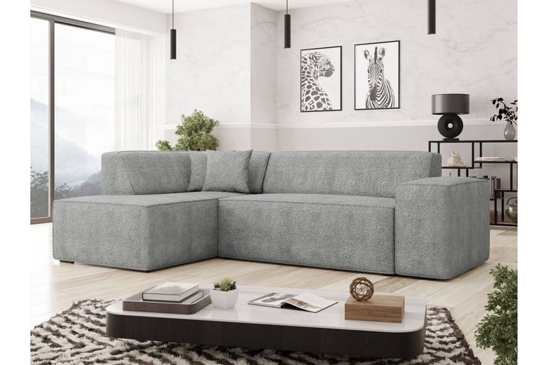 Slucajno Soffa m. Schäslong 4-sits - Grå - Möbler - Soffa - Divansoffor & schäslongsoffa